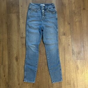 Good American Good Curve High Rise Skinny Jeans Button Fly Size 24